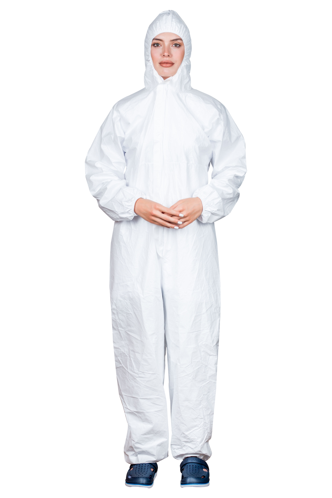 Protective coverall front